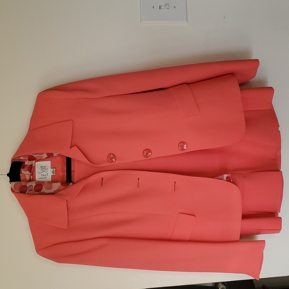 Peach Le Suit 4 Petite Skirt Suit